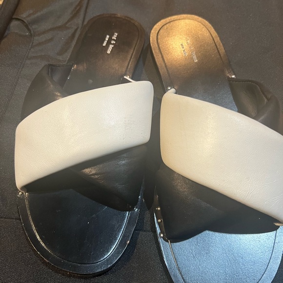 Rag and Bone Cross over black and white slides - Picture 6 of 13